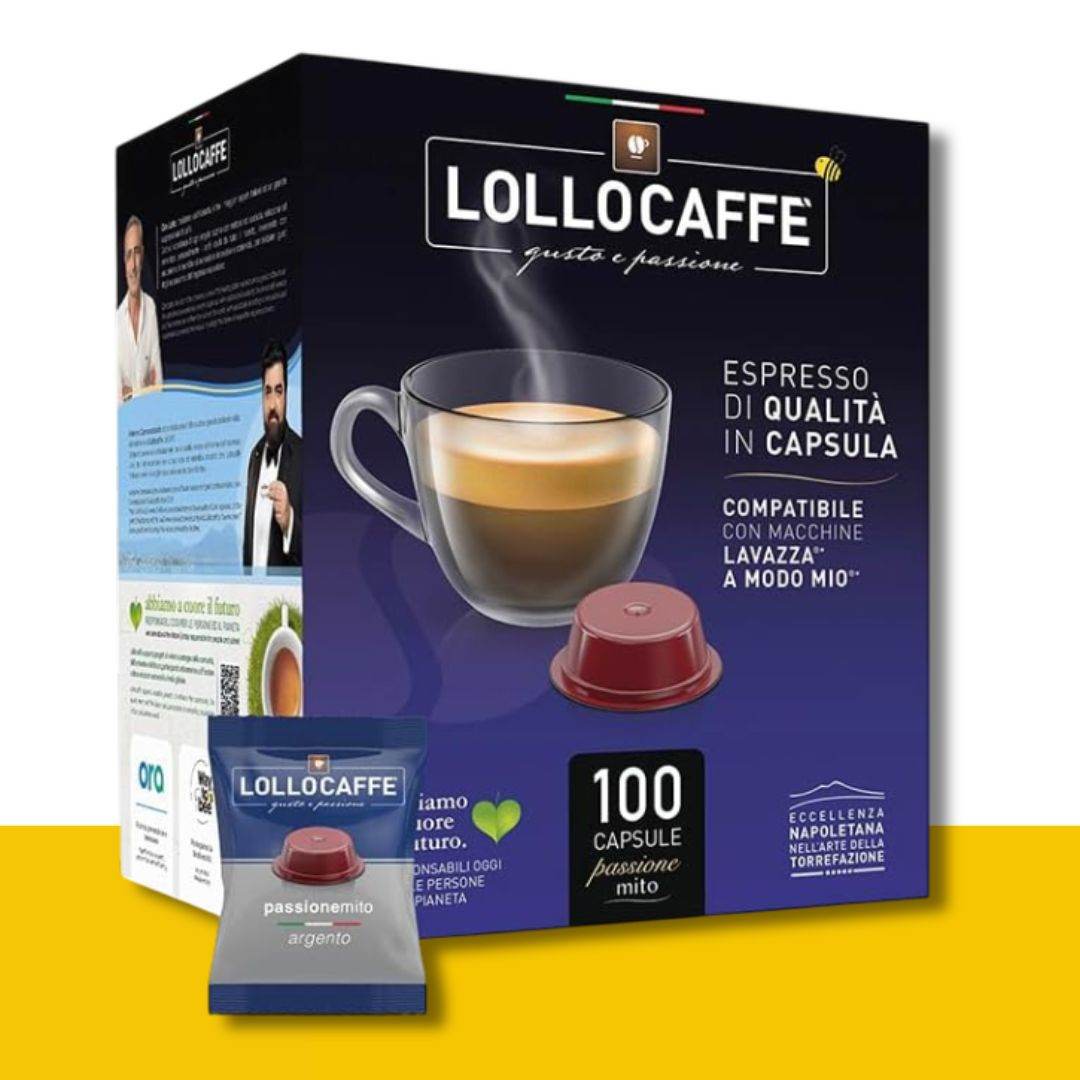 100 Capsule A Modo Mio Lollo Caffè Miscela Argento - Ital Cialde