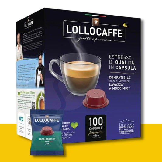 100 Capsule A Modo Mio Lollo Caffè Miscela Decaffeinata - Ital Cialde