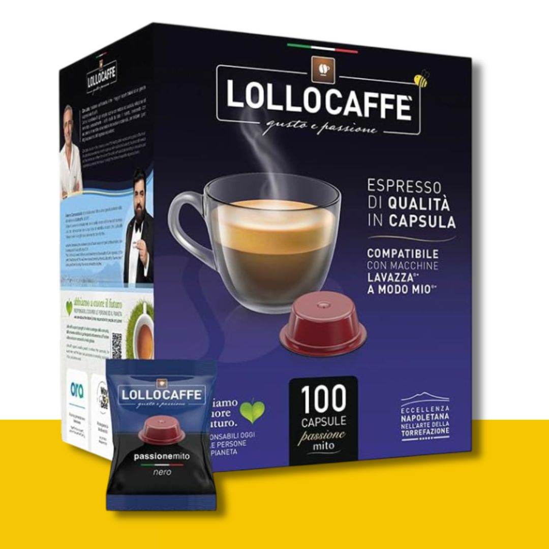 100 Capsule A Modo Mio Lollo Caffè Miscela Nera - Ital Cialde