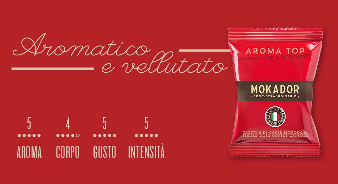 100 Capsule Mokador Aroma Top - Ital Cialde