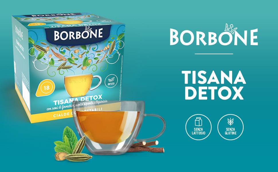 18 Cialde ESE Caffè Borbone Tisana Detox - Ital Cialde