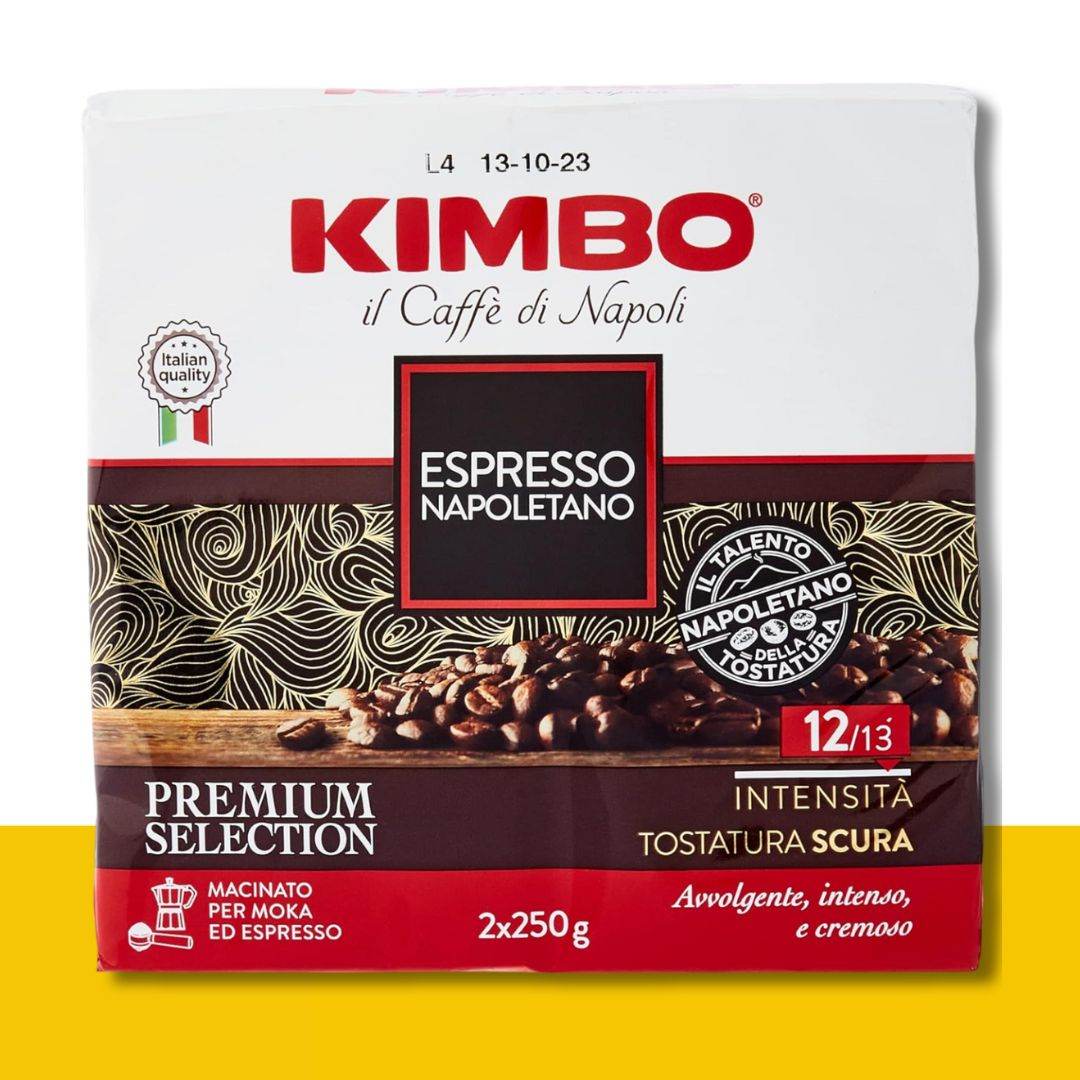 2x250g Macinato Caffè Kimbo Espresso Napoletano - Ital Cialde