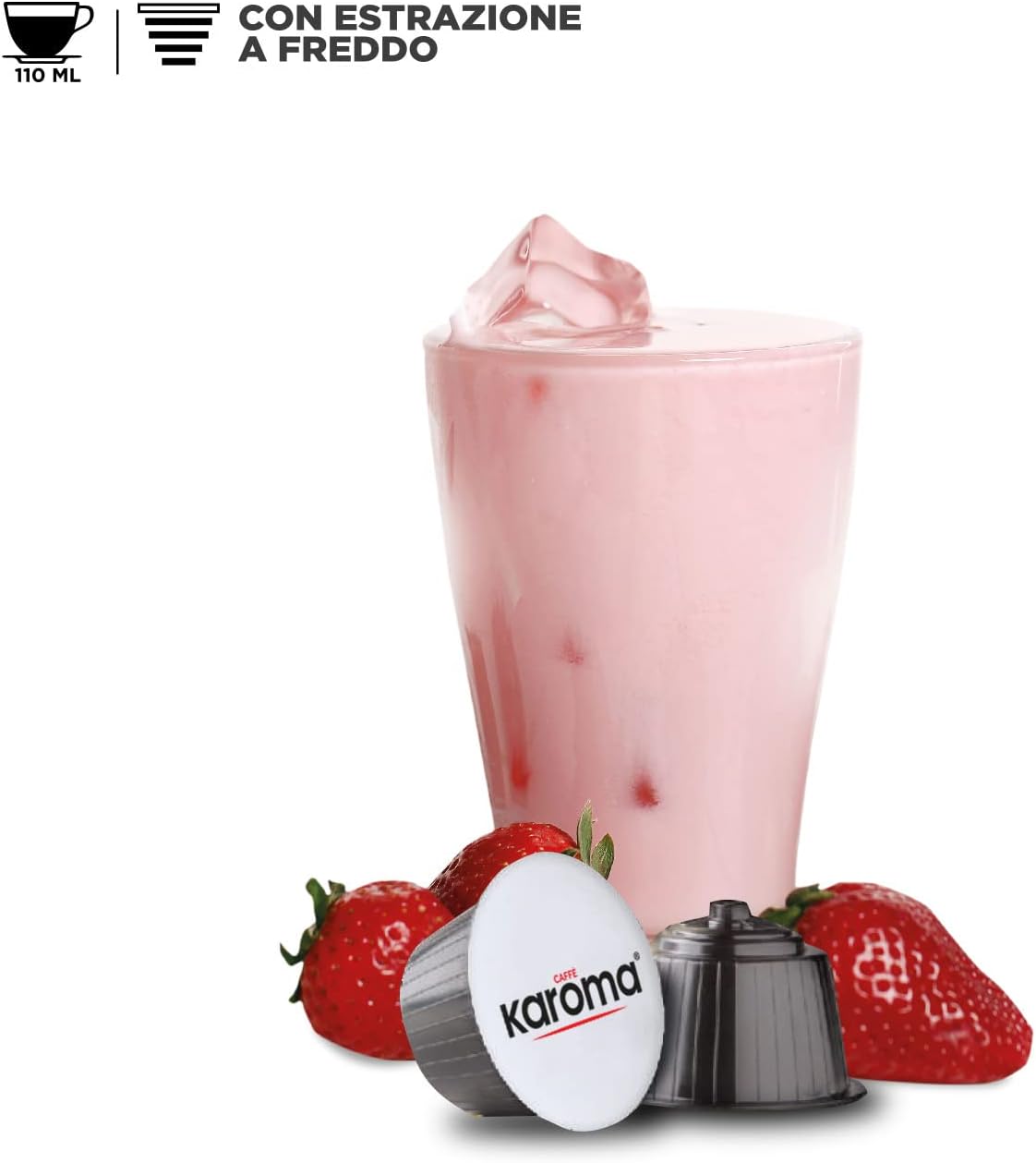 16 Capsule Dolce Gusto Karoma Fior di Fragola (estrazione a freddo) Caffè Karoma