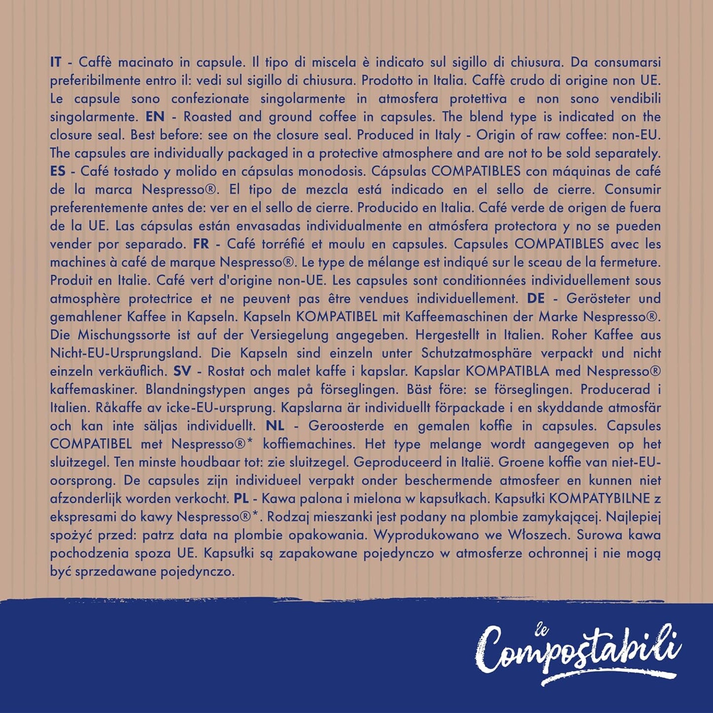 50 Capsule Compostabili A Modo Mio Caffè Borbone 100% Arabica Caffè Borbone