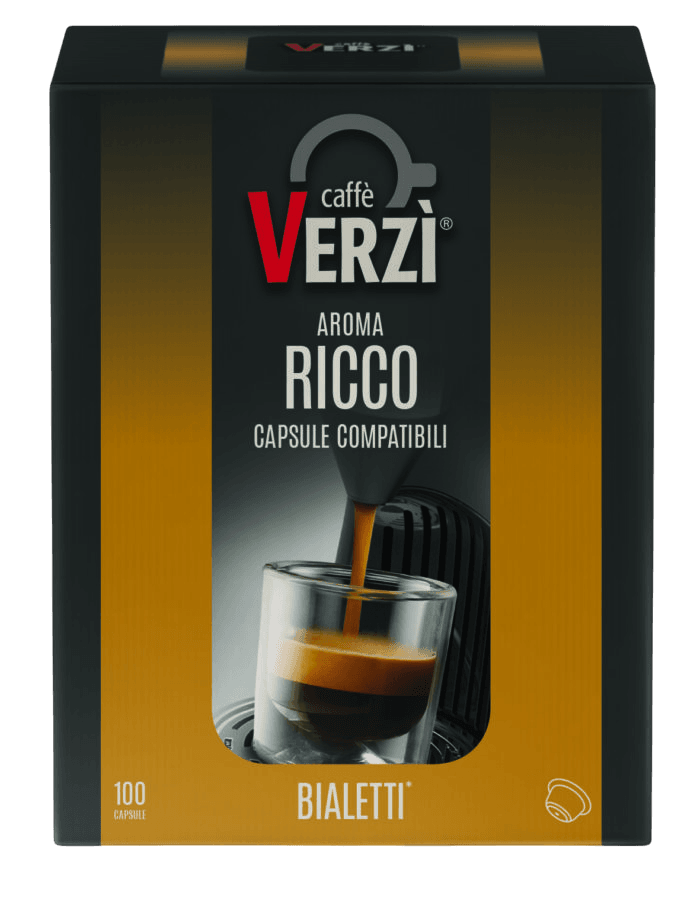 100 Capsule Bialetti Caffè Verzì Aroma Ricco - Ital Cialde