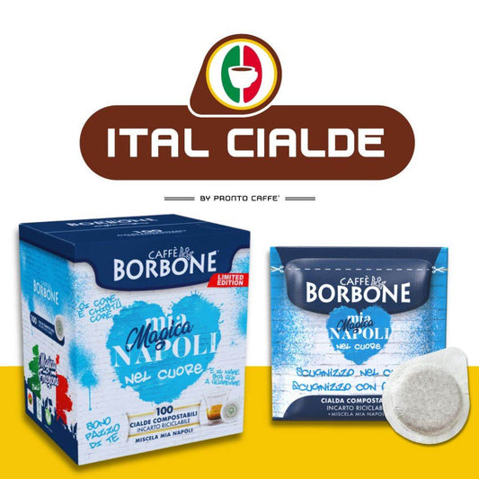 100 Cialde Caffè Borbone Mia Magica NAPOLI - Ital Cialde