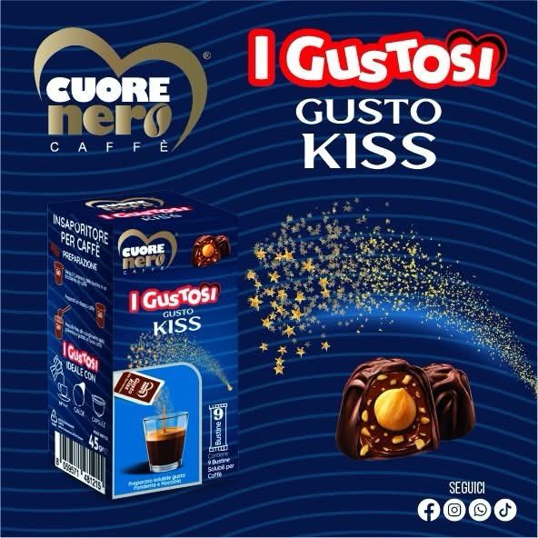 9 Zuccherini Aromatizzati Cuore Nero i Gustosi Cuore Nero