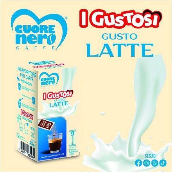 9 Zuccherini Aromatizzati Cuore Nero i Gustosi - Ital Cialde