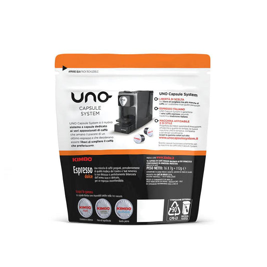 Capsule Uno System Caffè Kimbo Espresso Dolce - Ital Cialde