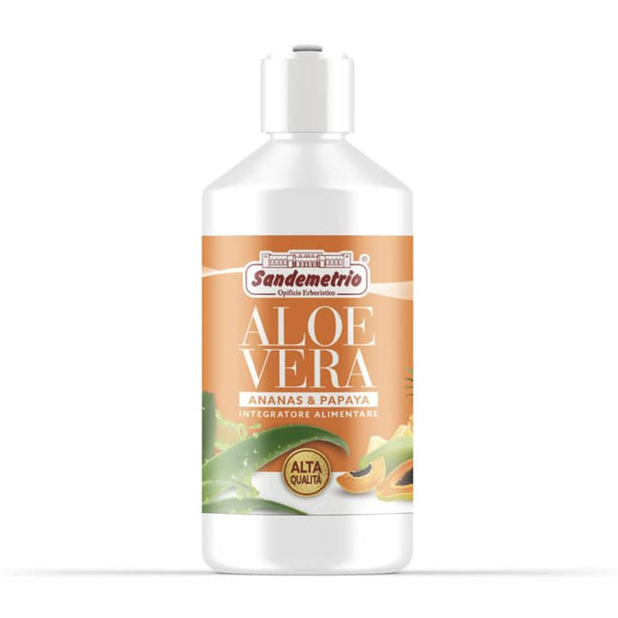 Sandemetrio Aloe Vera Ananas e Papaya | Integratore Alimentare Lt.1 Sandemetrio