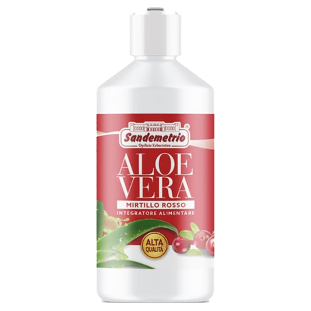 Sandemetrio Aloe Vera Con Mirtillo Rosso | Integratore Alimentare Lt.1 Sandemetrio