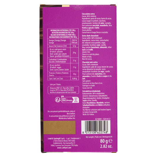 Caffarell Tavoletta Cioccolato Dark 86% Caffarell