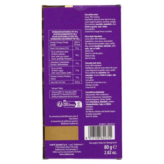 Caffarell Tavoletta Cioccolato Dark 90% Caffarell