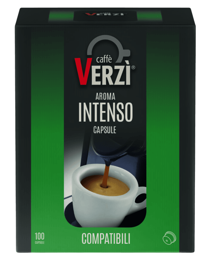 100 Capsule Uno System Caffè Verzì Aroma Intenso - Ital Cialde
