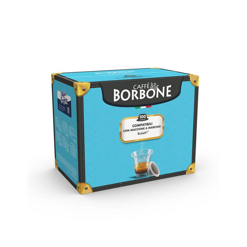 100 Capsule Bialetti Caffè Borbone Miscela Blu - Ital Cialde