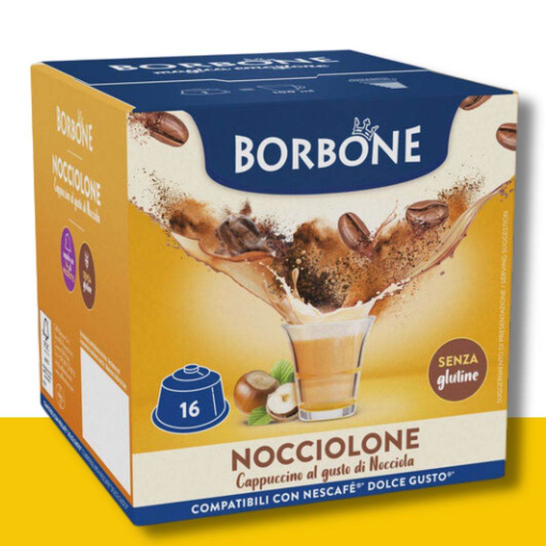 16 Capsule Dolce Gusto Borbone Nocciolone - Ital Cialde
