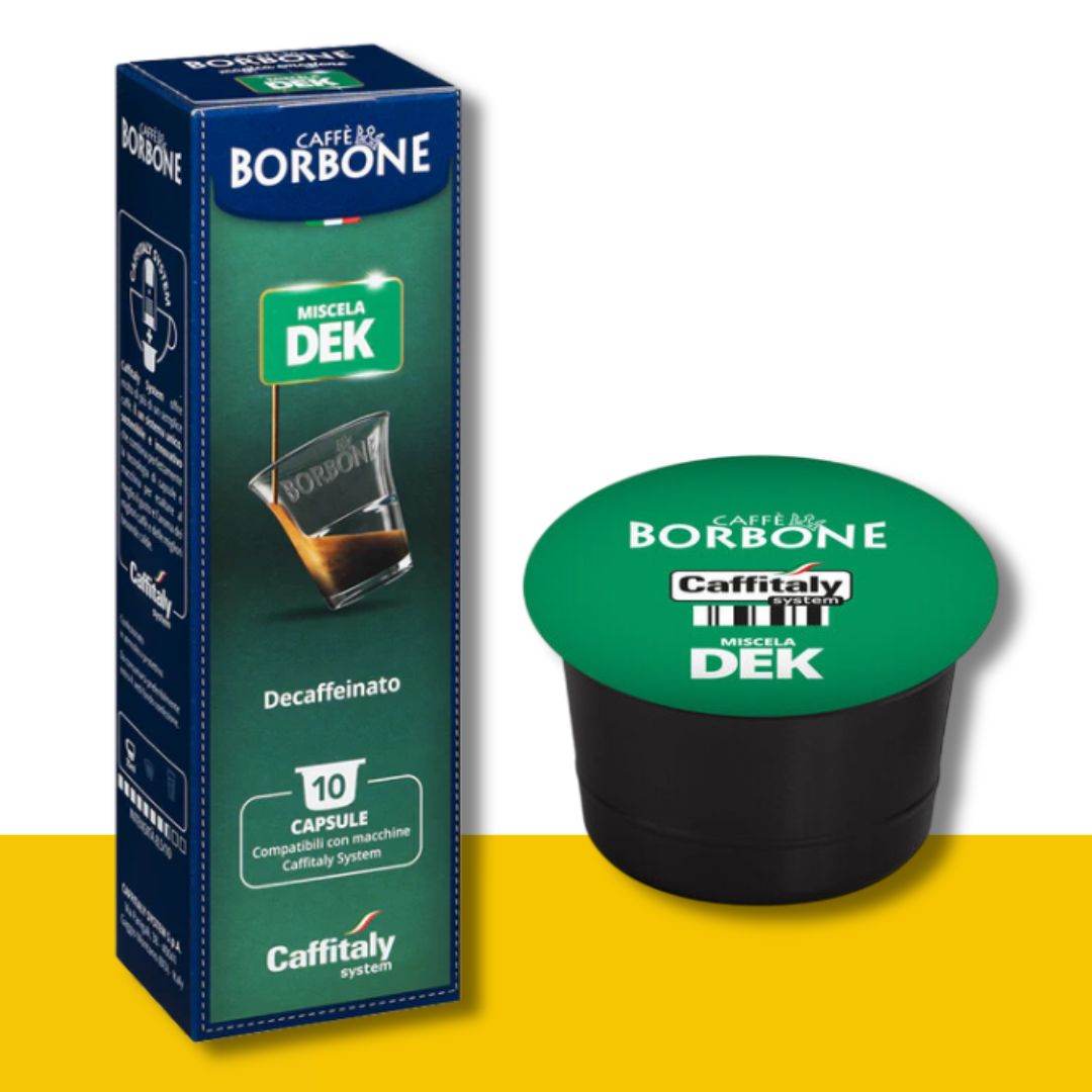 10 Capsule Originali Caffitaly Caffè Borbone Miscela Dek - Ital Cialde