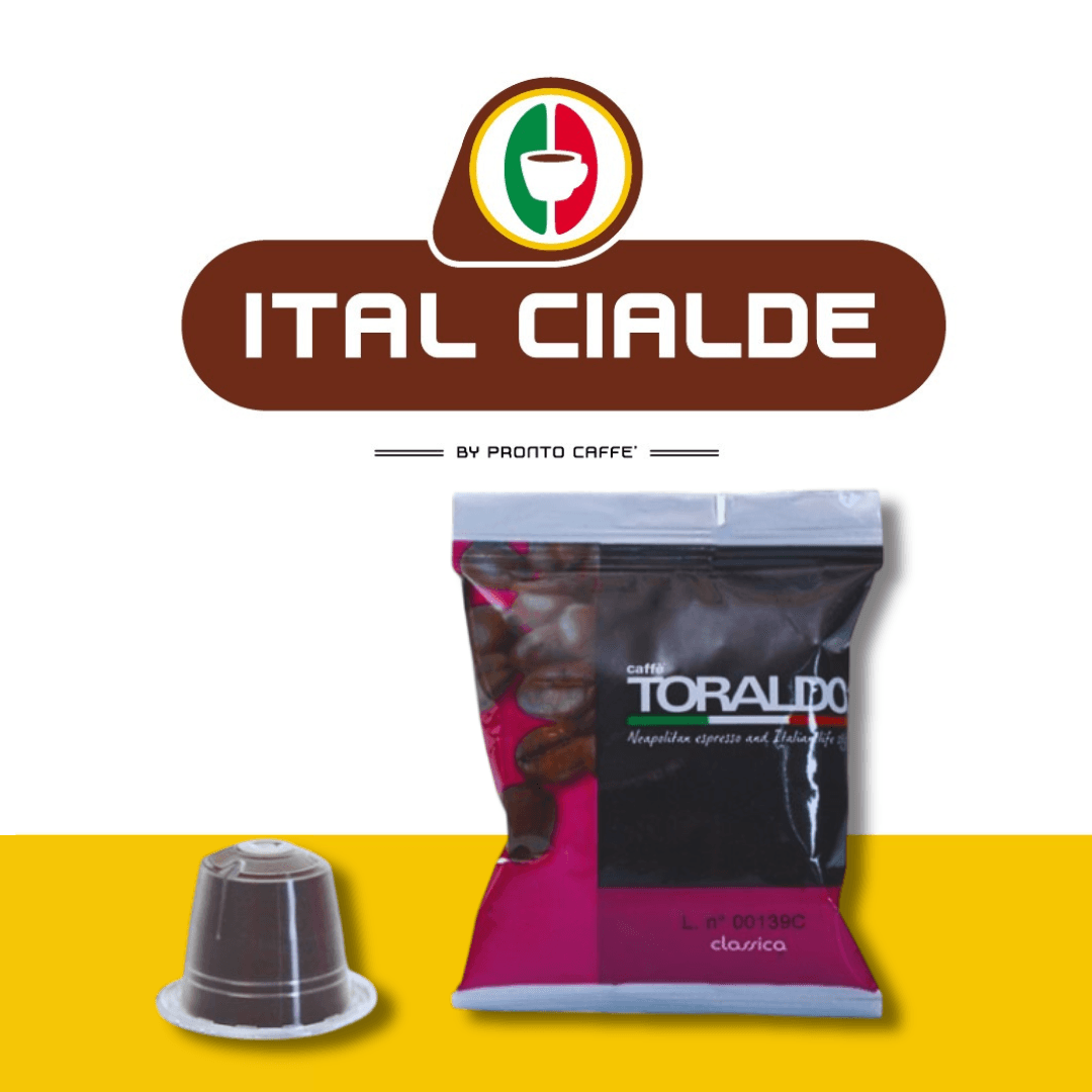 100 Capsule Nespresso Caffè Toraldo Miscela Classica - Ital Cialde