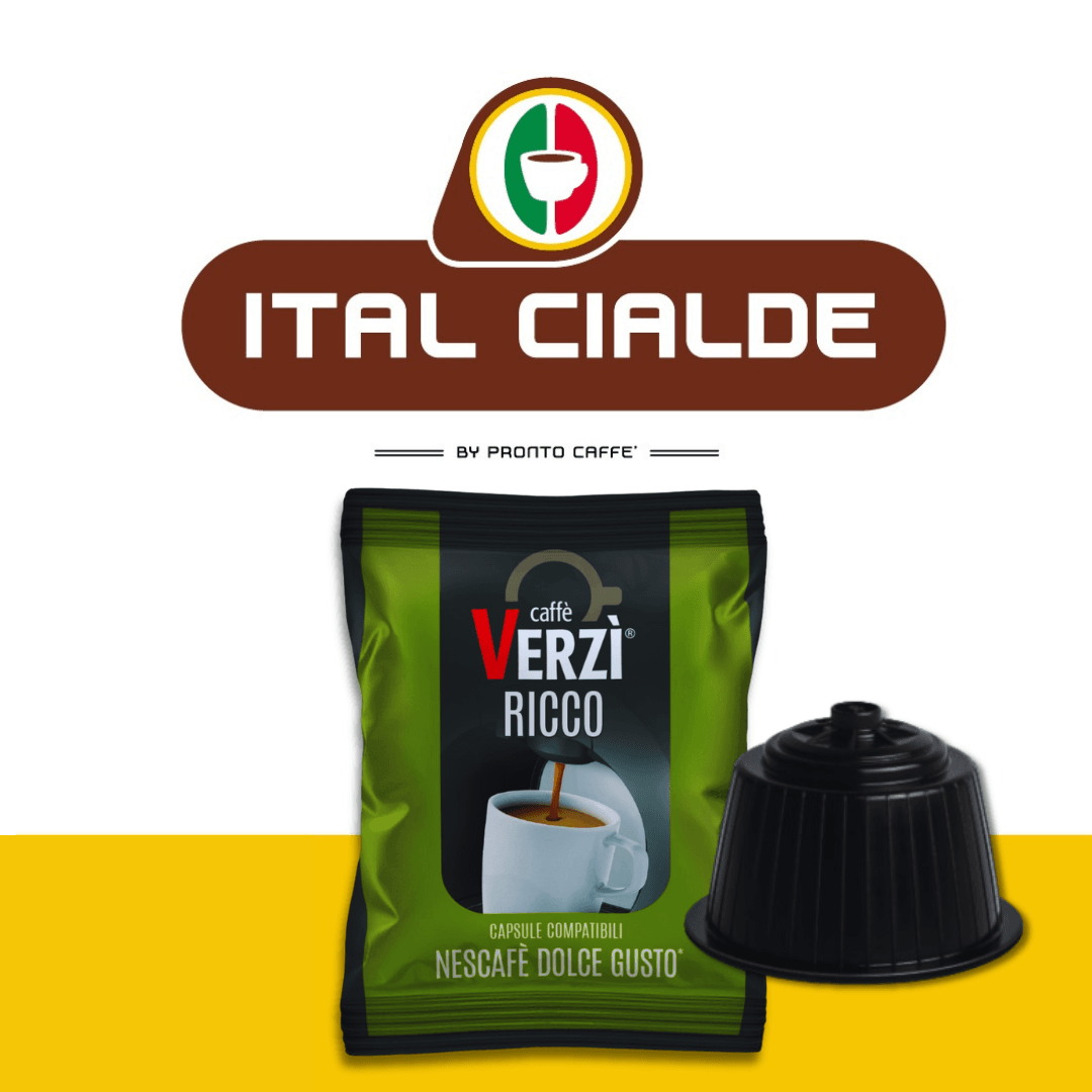 50 Capsule Dolce Gusto Caffè Verzì Aroma Ricco - Ital Cialde