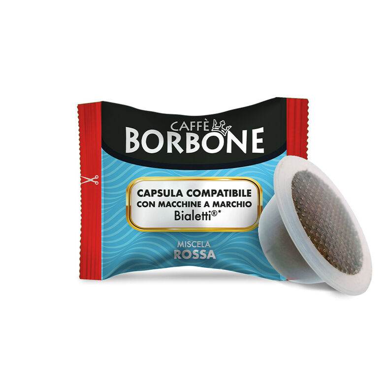 100 Capsule Bialetti Caffè Borbone Miscela Rossa - Ital Cialde