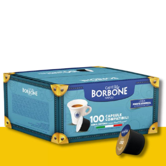 100 Capsule LVZ Blue Borbone Miscela Oro Ital Cialde
