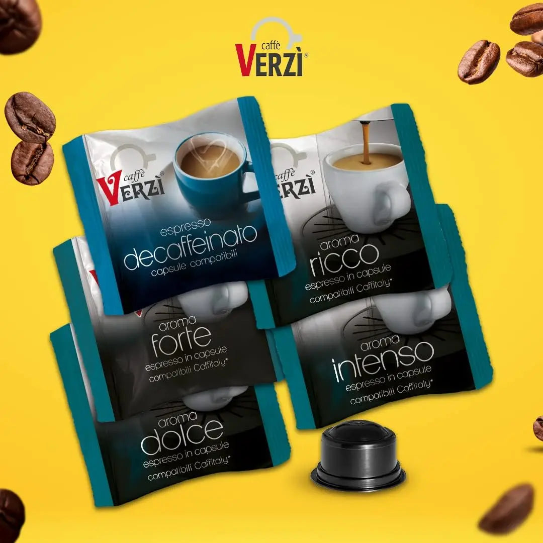 80 Capsule Compatibili Caffitaly Verzì Intenso Caffè Verzì