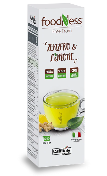 10 Capsule Originali Caffitaly Foodness Zenzero e Limone Foodness