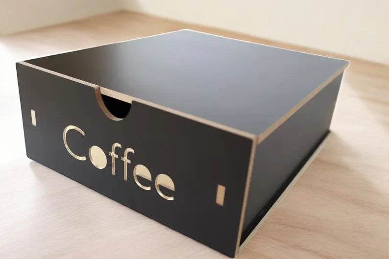 Cassetto Portacialde/Capsule Caffè in Legno Luxury - Ital Cialde