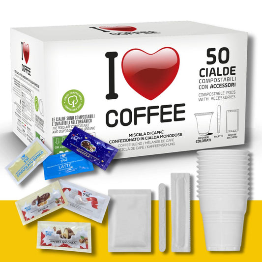 Box Caffè Cialde I love Coffee Miscela Rossa I Love Coffee
