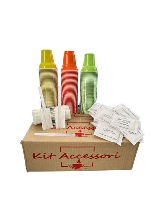 Kit Accessori Plastica - Palette,Zucchero e Bicchierini - Ital Cialde