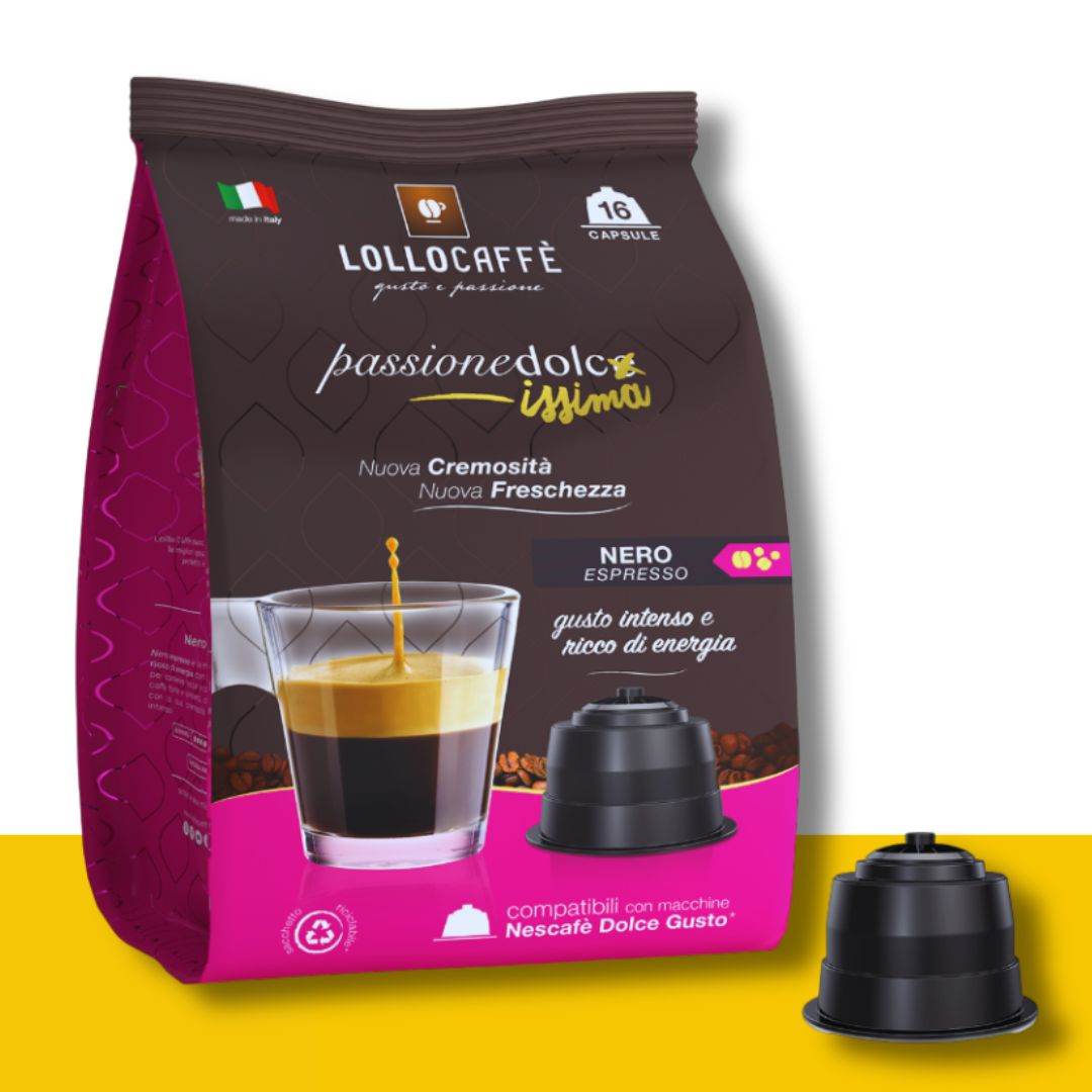 Capsule Dolce Gusto Lollo Caffè Miscela Nera - Ital Cialde