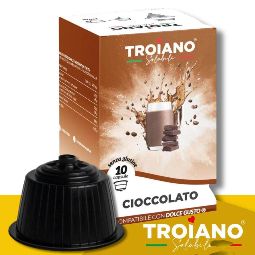 10 Capsule Dolce Gusto Troiano Cioccolato - Ital Cialde