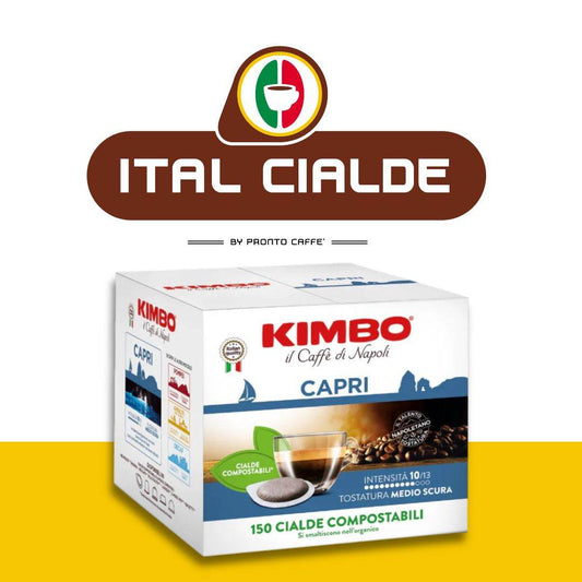 Cialde ESE 44mm Caffè Kimbo Capri 150 pezzi