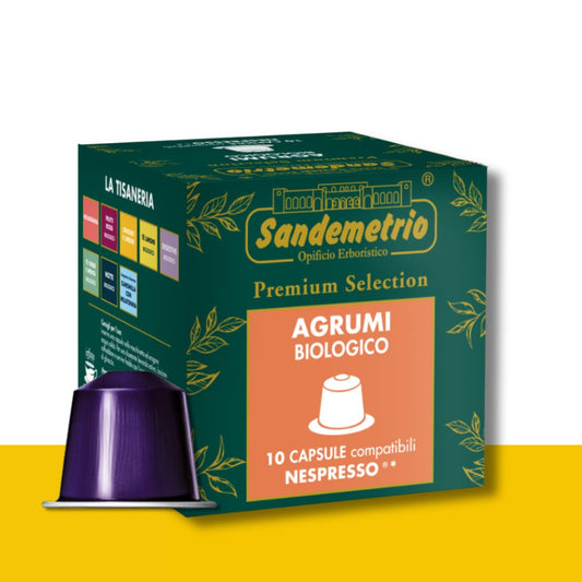 10 Capsule Nespresso Sandemetrio Agrumi Bio Sandemetrio