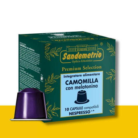 10 Capsule Nespresso Sandemetrio Camomilla con Melatonina Sandemetrio