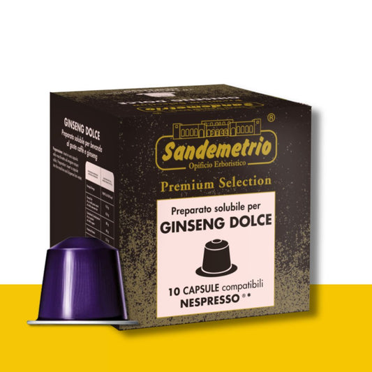 10 Capsule Nespresso Sandemetrio Ginseng Dolce Sandemetrio