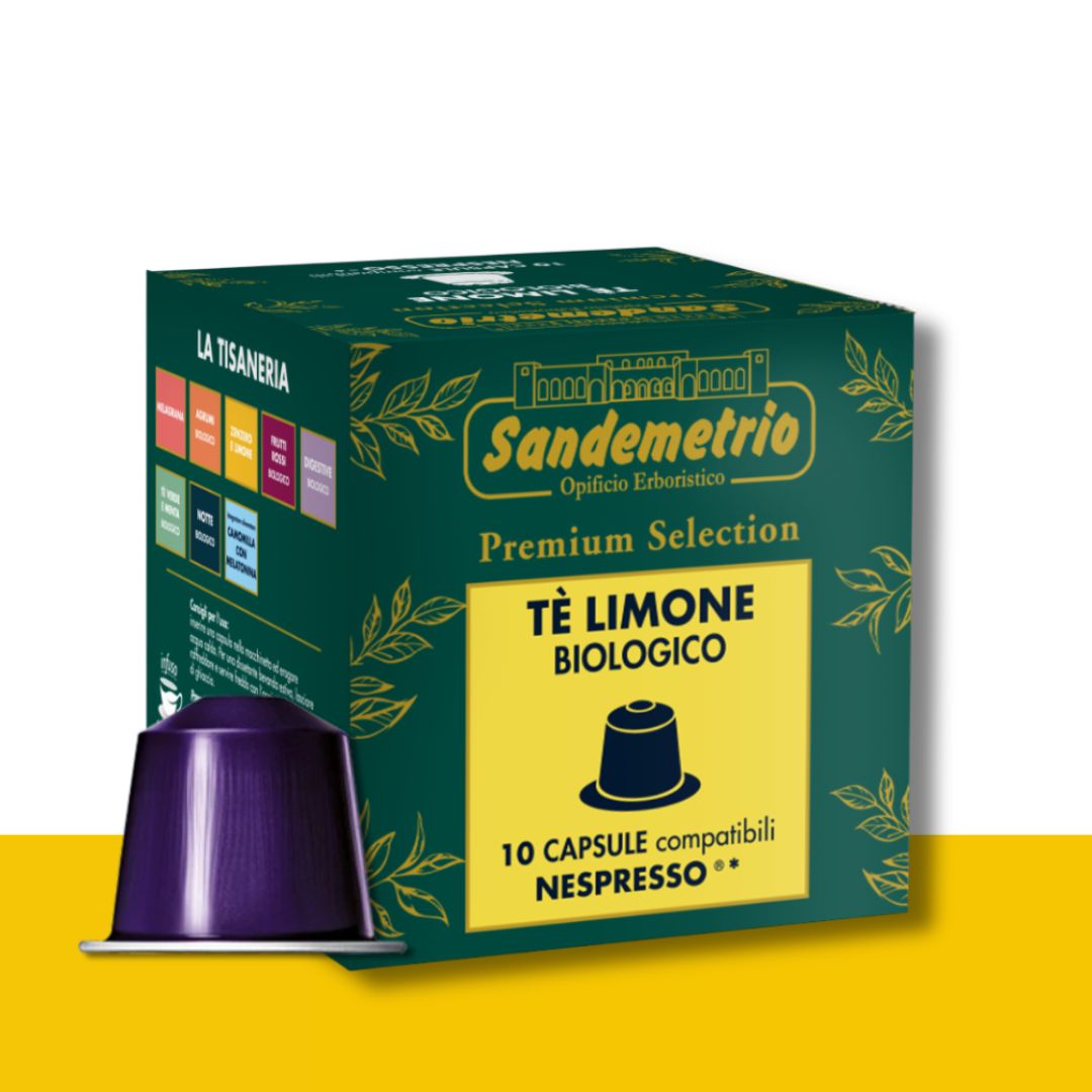 10 Capsule Nespresso Sandemetrio Tè al Limone Sandemetrio