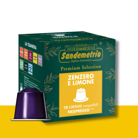 10 Capsule Nespresso Sandemetrio Zenzero e Limone Sandemetrio