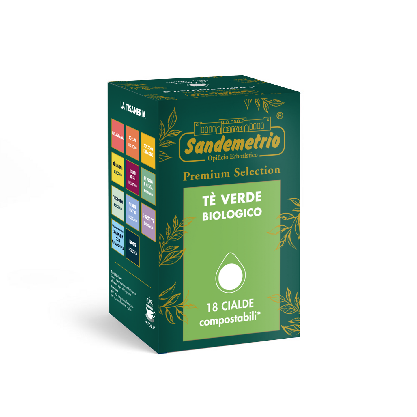 18 Cialde SanDemetrio Tè Verde Bio Sandemetrio