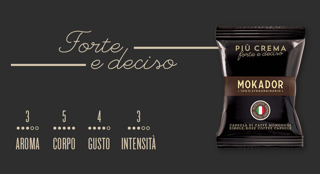 Mokador Più Crema 100 Capsule