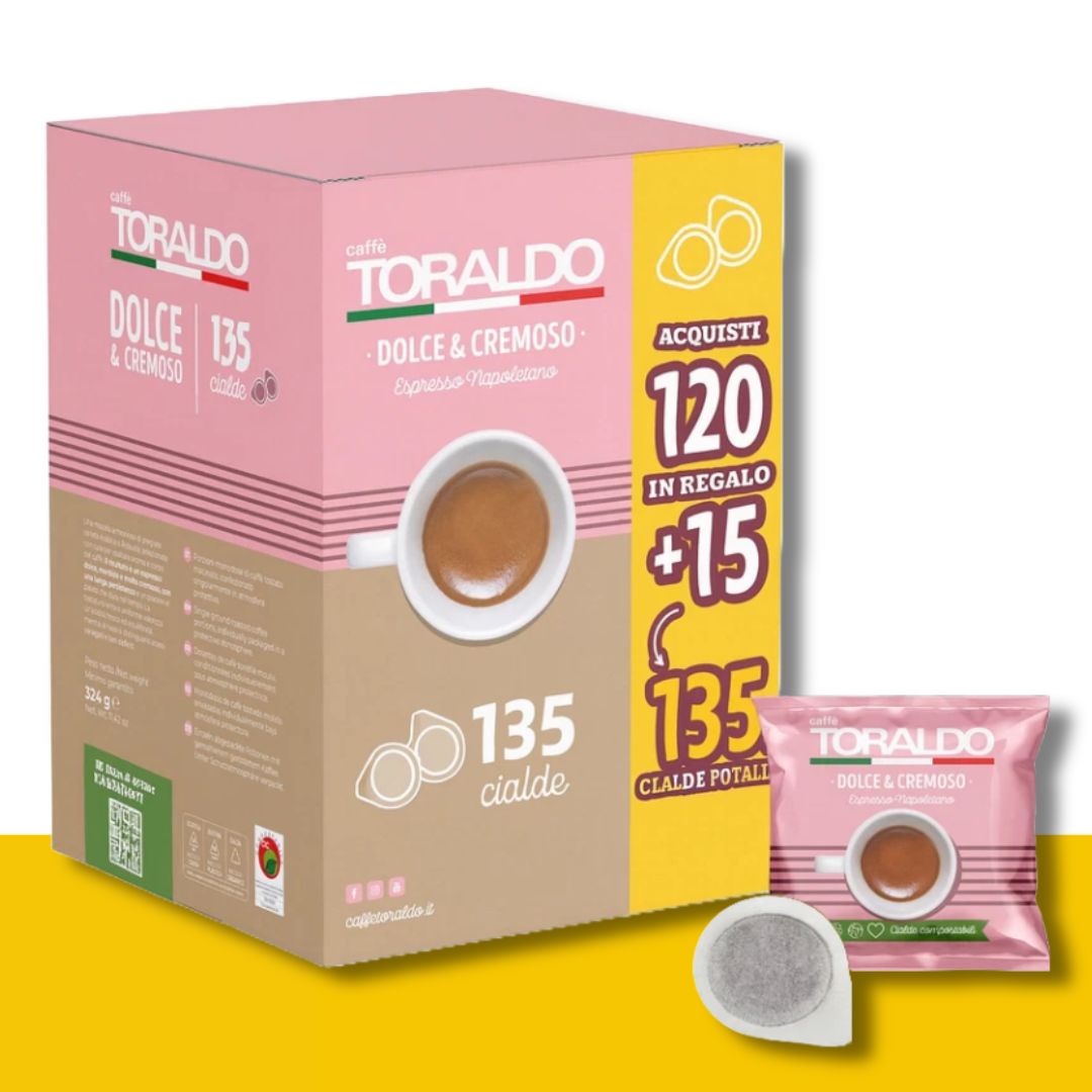 120+15 Cialde Omaggio Toraldo Dolce e Cremoso Caffè Toraldo