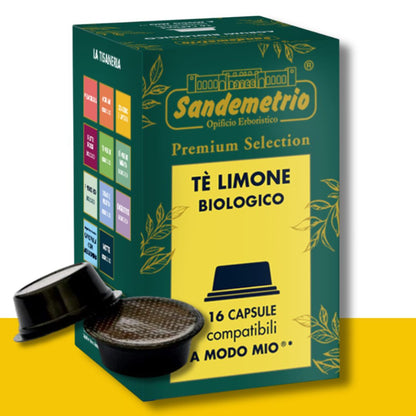 16 Capsule A Modo Mio Sandemetrio Tè al Limone Bio Sandemetrio