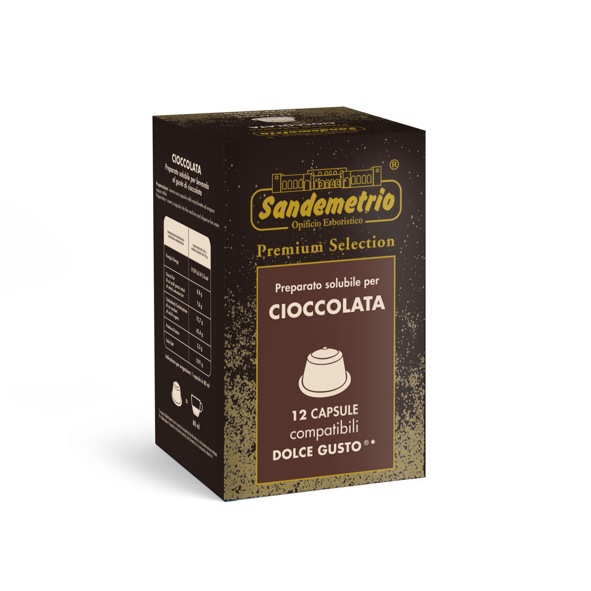 12 Capsule Dolce Gusto Sandemetrio Cioccolata Sandemetrio