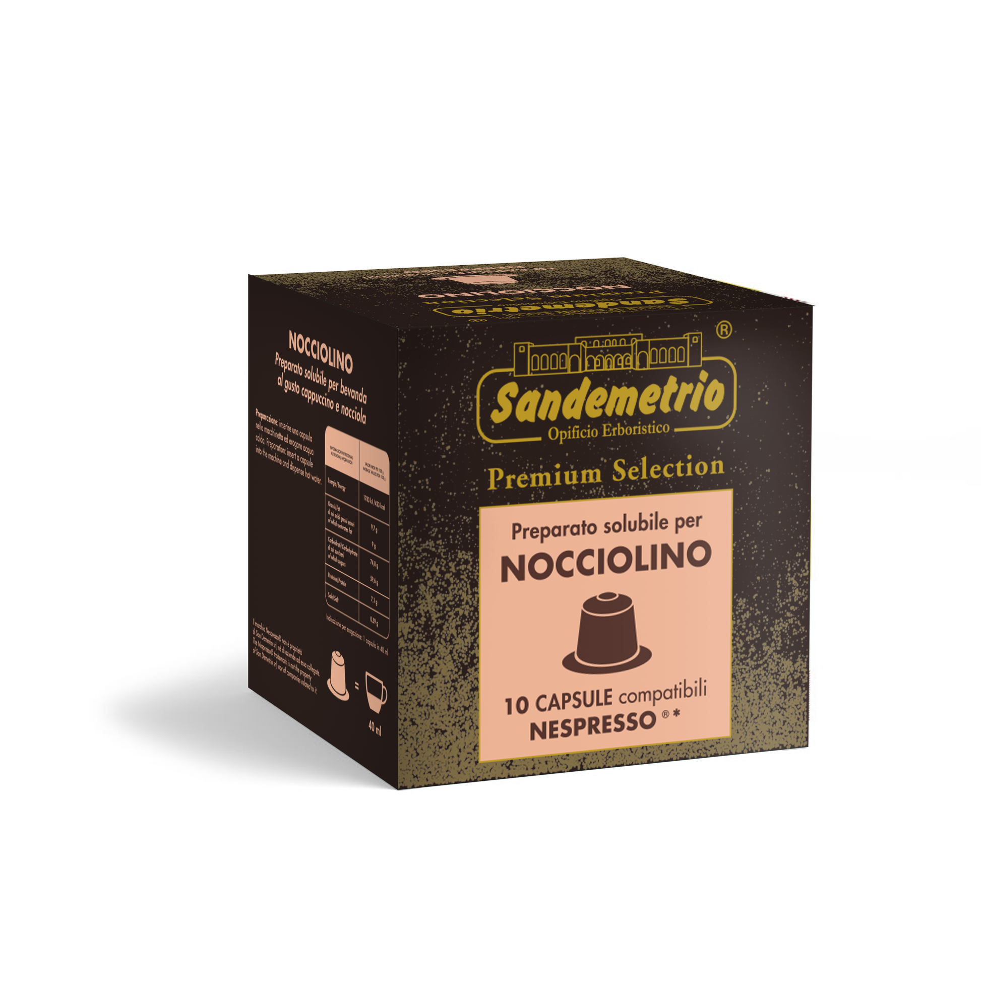 10 Capsule Nespresso Sandemetrio Nocciolino Sandemetrio