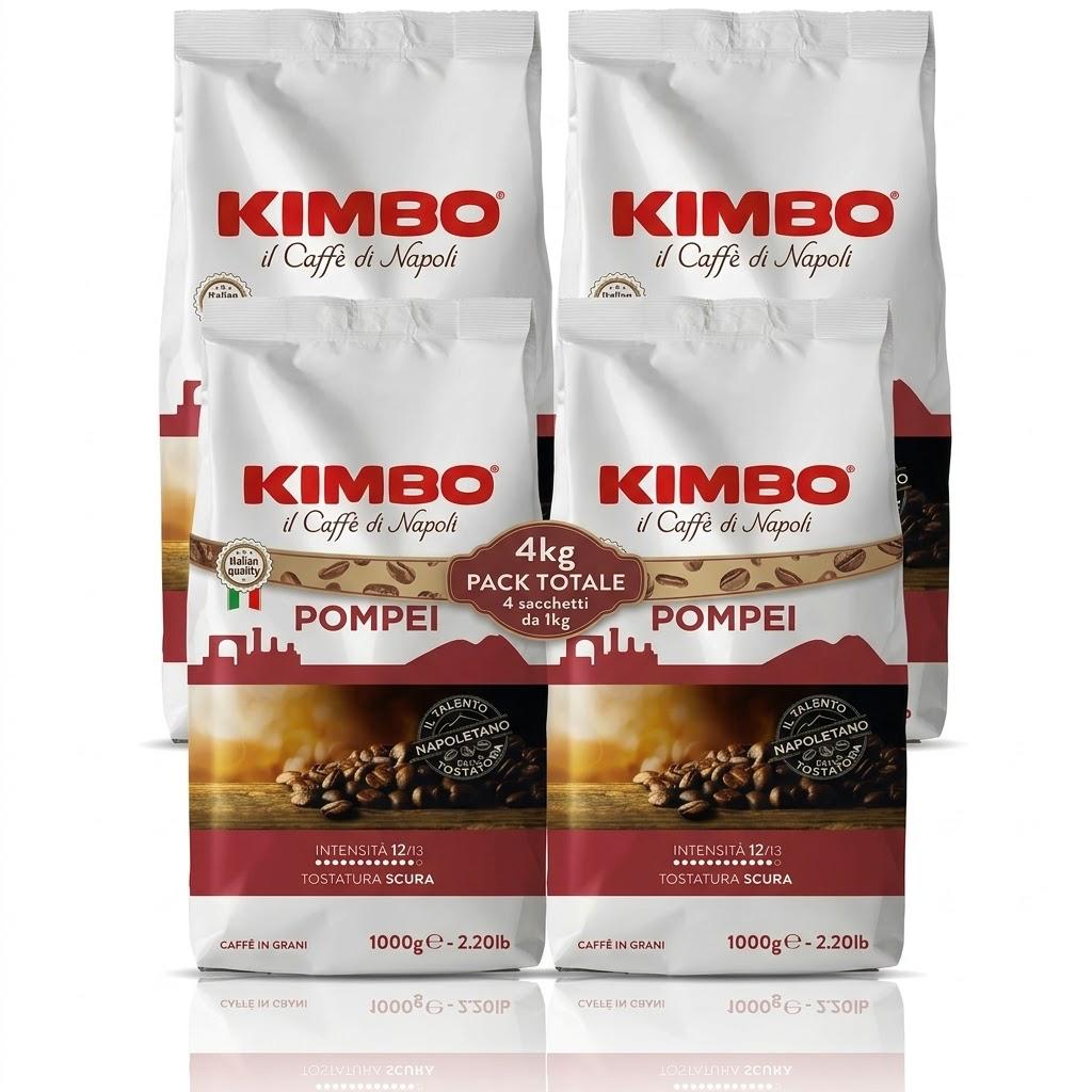4Kg Caffè in Grani Kimbo Pompei MAXI PACK Kimbo