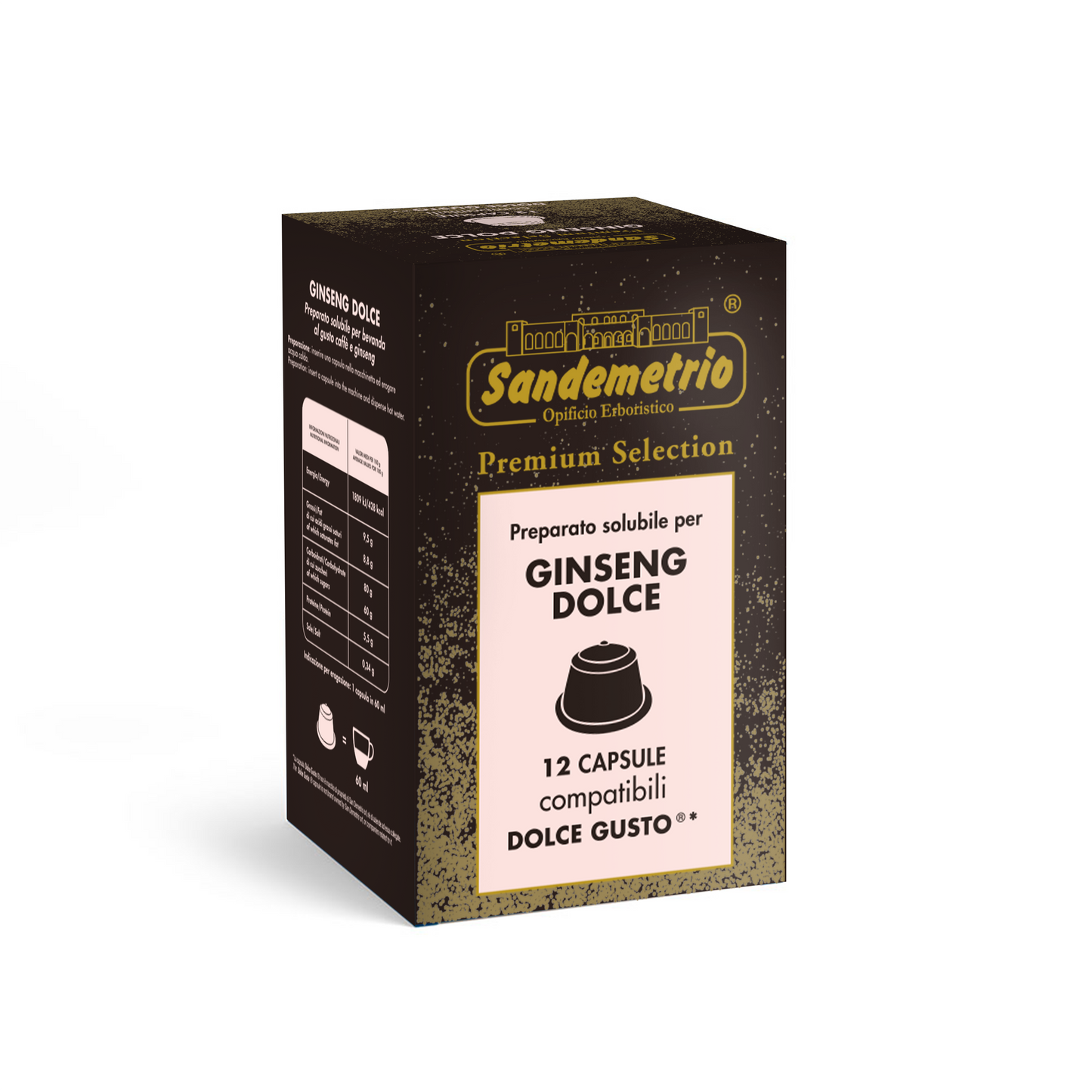 12 Capsule Dolce Gusto Sandemetrio Ginseng Dolce Sandemetrio