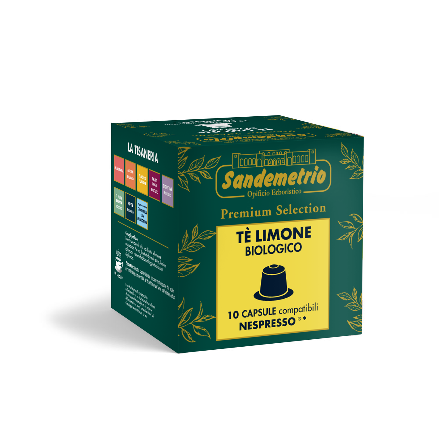 10 Capsule Nespresso Sandemetrio Tè al Limone Sandemetrio