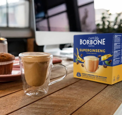 16 Capsule Dolce Gusto Borbone Caffè Super Ginseng Caffè Borbone