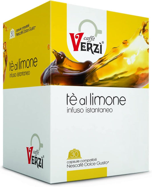 30 Capsule Dolce Gusto Verzì Tè al Limone Caffè Verzì