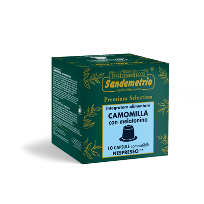 10 Capsule Nespresso Sandemetrio Camomilla con Melatonina Sandemetrio